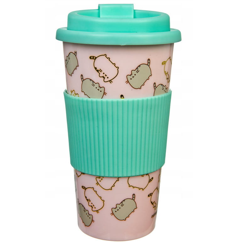 Pusheen Kubek podróżny plastikowy [Pistacja] [PUSH9800]
