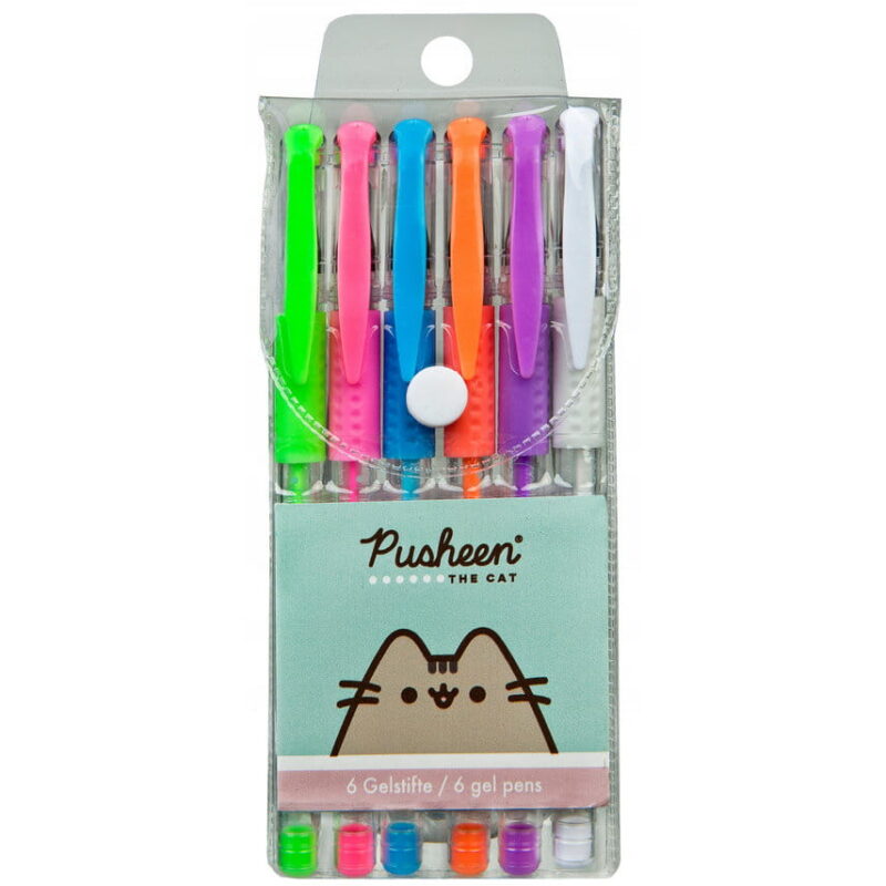 Pusheen Gelpeny zestaw 6 kolorów [Pistacja] [PUSH0194]
