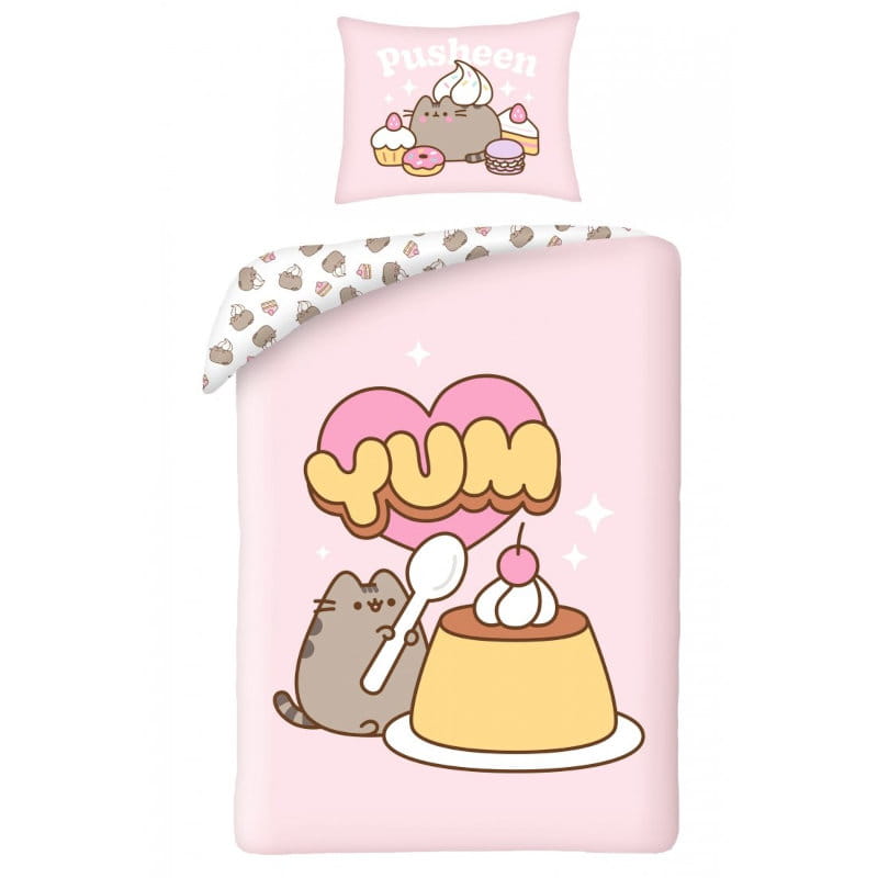 Pusheen Pościel różowa 140x200 cm [PUS-2552BL]