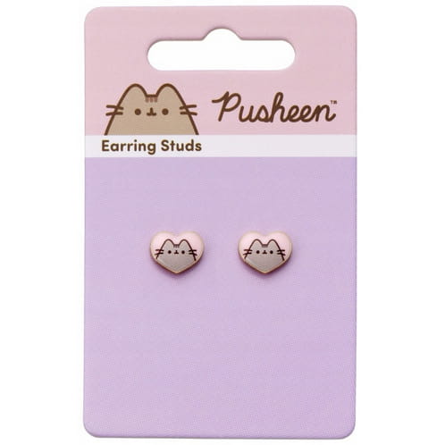 Pusheen Kolczyki serduszka [PTCE0104]