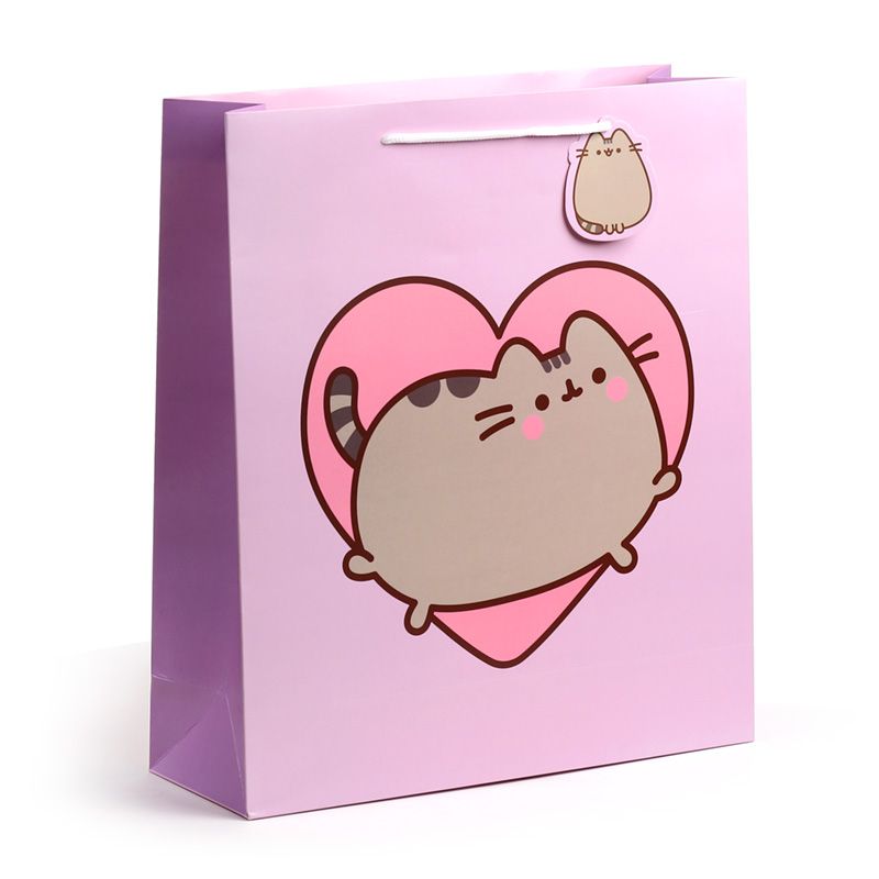 Pusheen Torba prezentowa z sercem duża [GBAG116X]