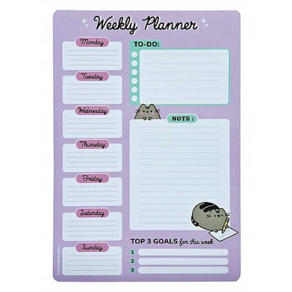 Pusheen Planner Tygodniowy pionowy[Violet] [PUSE0793]