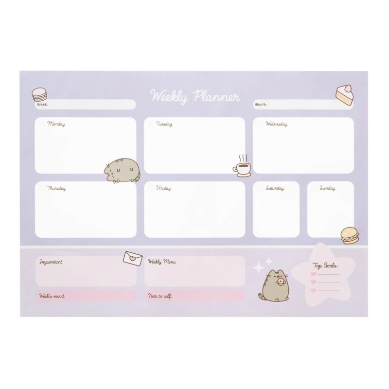 Pusheen Planner Duży 30x42 cm [Violet] [BPSA30037]
