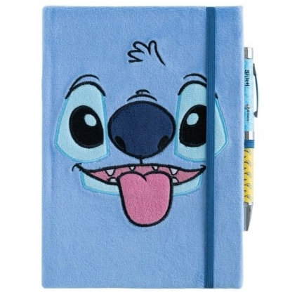 Stitch Pamiętnik pluszowy + długopis z projektorem [CPA5026]