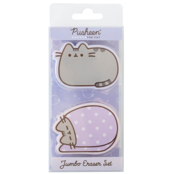 Pusheen Gumki jumbo zestaw 2 szt. [Violet] [GOM067]